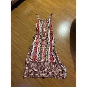 Trenery Summer Ikat Boho Print Maxi Dress Size AU 8 or US Small